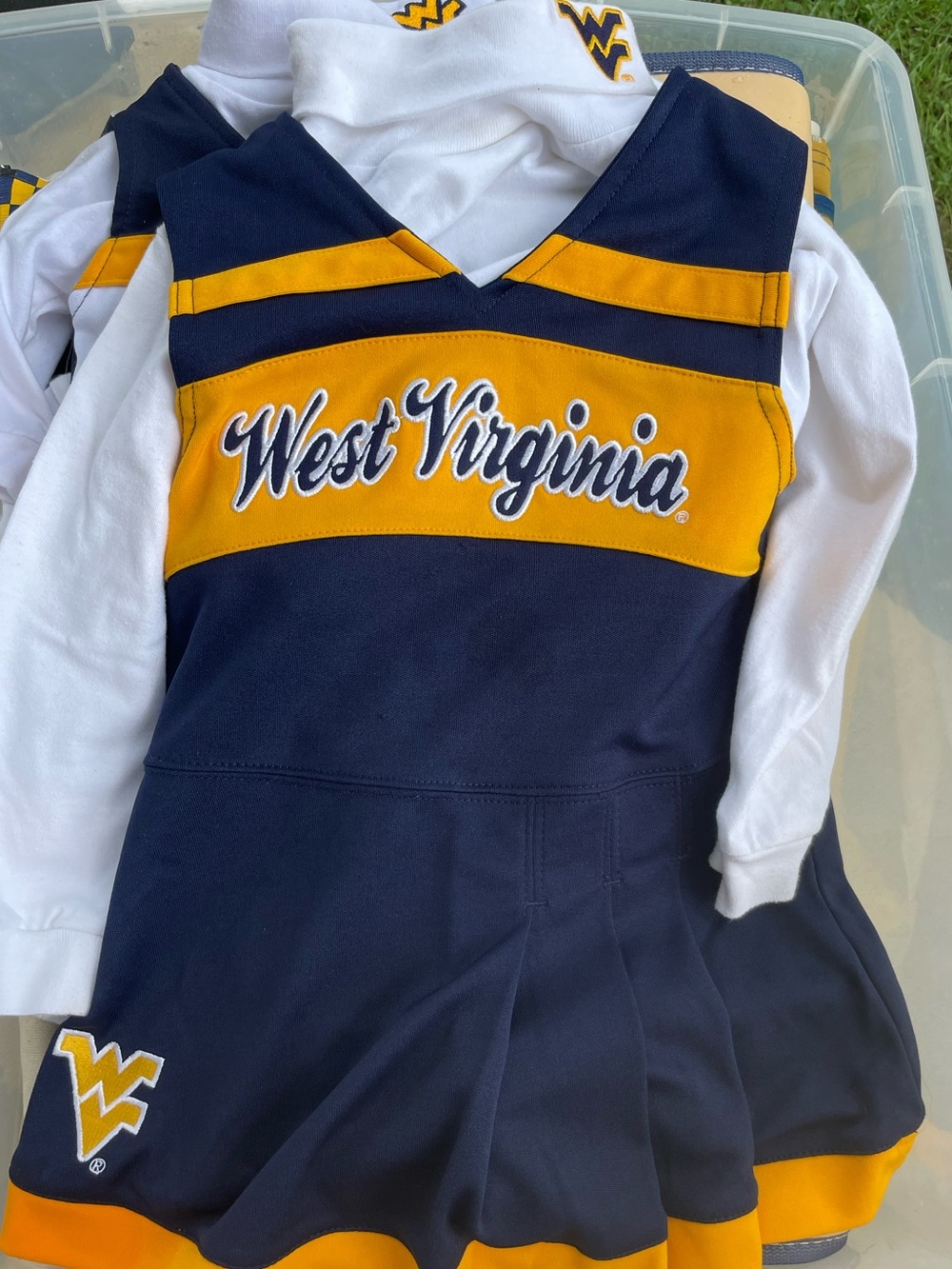 Girls 3T Virginia Mountaineers Outerstuff Girls Preschool Two-Piece Cheer